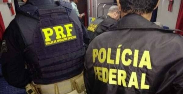 PRF e PF trabalhando contra o crime organizado.